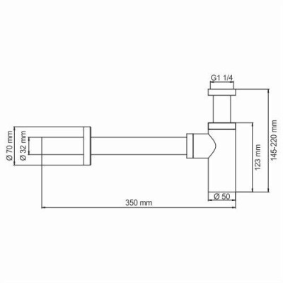 Сифон для раковины никель WasserKRAFT A093
