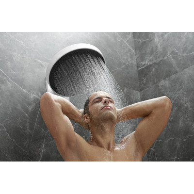 Верхний душ Hansgrohe Rainfinity 360 3jet с настенным креплением, полированное золото, 26234990