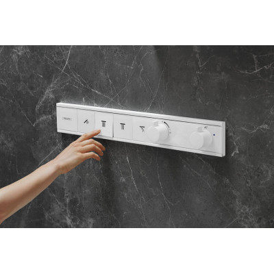 Термостат скрытого монтажа на 4 потребителя Hansgrohe RainSelect матовый белый 15382700