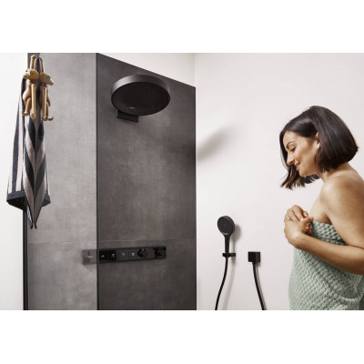 Термостат скрытого монтажа на 4 потребителя Hansgrohe RainSelect матовый черный 15382670