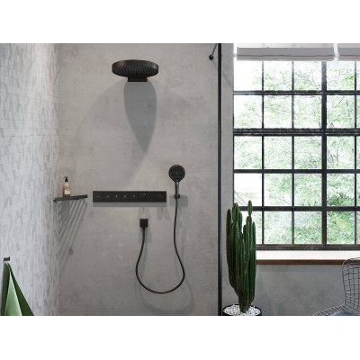 Термостат скрытого монтажа чёрный хром Hansgrohe 15382340