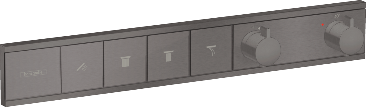 Термостат скрытого монтажа чёрный хром Hansgrohe 15382340