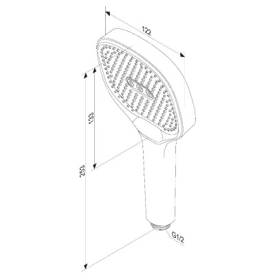 Лейка 3-функциональная черная Damixa Merkur 940020300