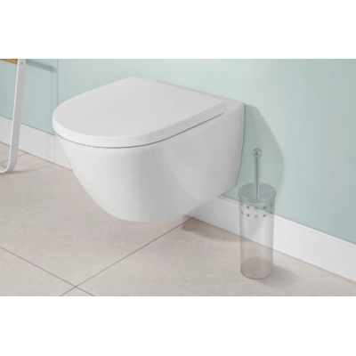 Унитаз подвесной с сидением Villeroy&Boch Subway 3.0, с TwistFlush, Альпийский белый 4670TS01