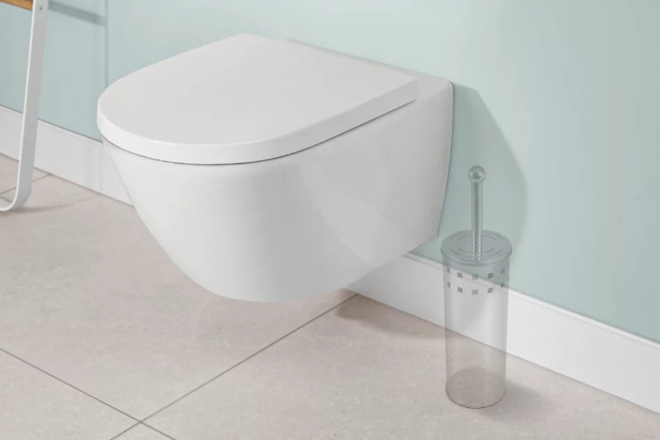 Унитаз подвесной с сидением Villeroy&Boch Subway 3.0, с TwistFlush, Альпийский белый 4670TS01