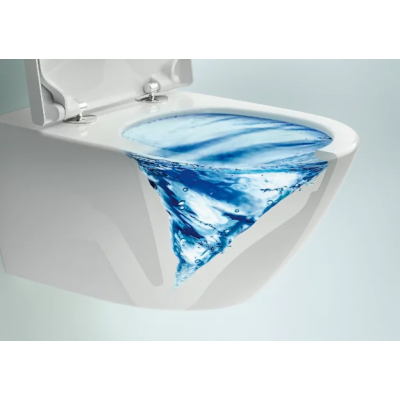 Унитаз подвесной с сидением Villeroy&Boch Subway 3.0, с TwistFlush, Альпийский белый, CeramicPlus, 4670TSR1