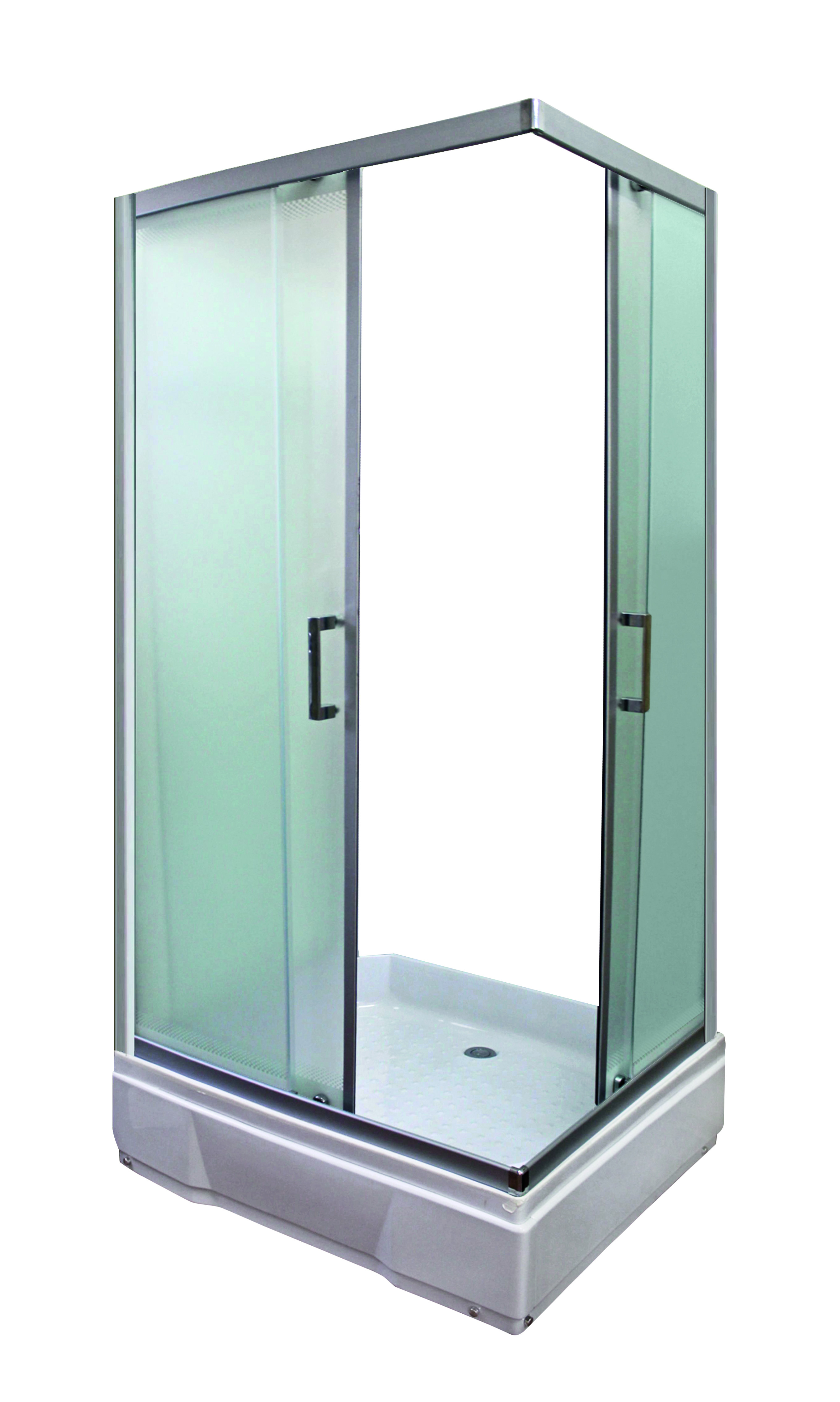 Душевой уголок с поддоном хром 100x80х209см River MORAVA XL 100/80/24 MT