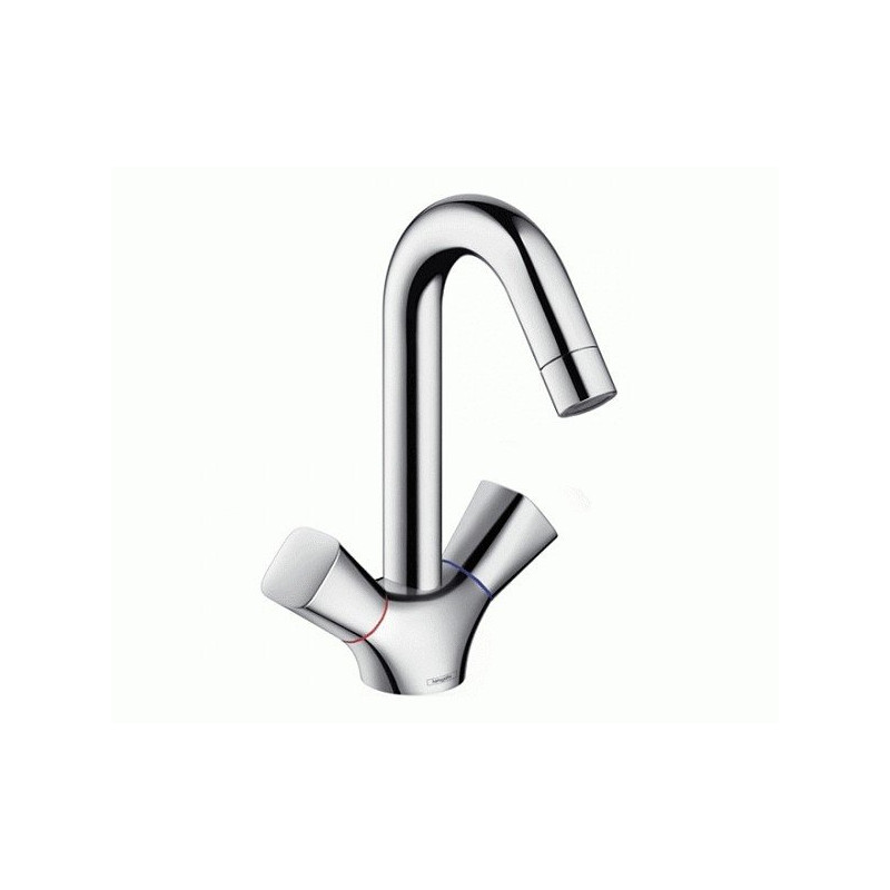 Смеситель для умывальника, Logis, две рукоятки, Hansgrohe 71222000