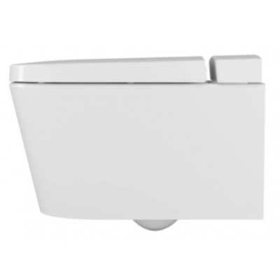 Безободковый подвесной унитаз VitrA Nest c биде, смесителем, с бачком VitrA Fresh, сиденье микролифт, 5176B003-6233