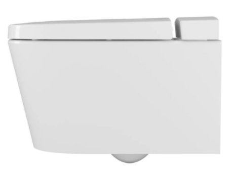 Безободковый подвесной унитаз VitrA Nest c биде, смесителем, с бачком VitrA Fresh, сиденье микролифт, 5176B003-6233