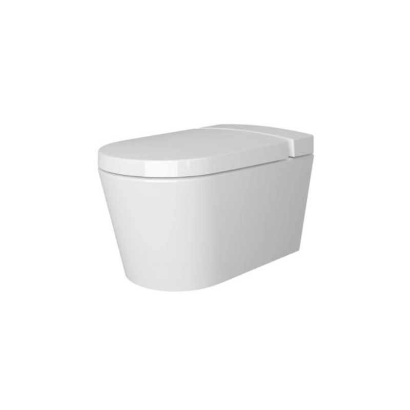 Безободковый подвесной унитаз VitrA Nest c биде, смесителем, с бачком VitrA Fresh, сиденье микролифт, 5176B003-6233