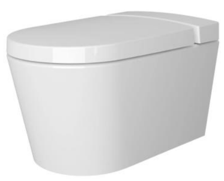 Безободковый подвесной унитаз VitrA Nest c биде, смесителем, с бачком VitrA Fresh, сиденье микролифт, 5176B003-6233