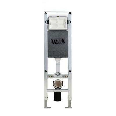 Комплект: Инсталляция, подвесной унитаз и кнопка Welt Wasser AMBERG 350 ST + GELBACH 004 MT-WT + AMBERG RD-BL