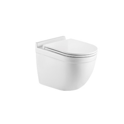Комплект: Инсталляция, подвесной унитаз и кнопка Welt Wasser AMBERG 350 ST + HEIMBACH 004 GL-WT + AMBERG RD-WT