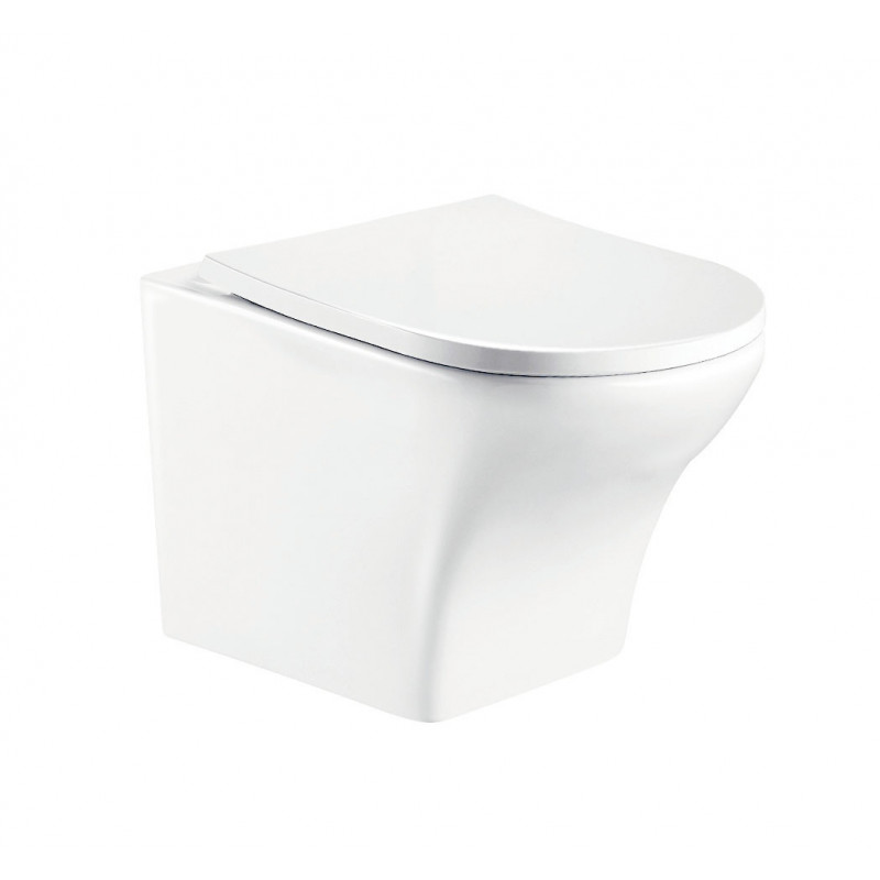 Комплект: Инсталляция, подвесной унитаз и кнопка Welt Wasser AMBERG 506 ST + ODENBACH 004 GL-WT + AMBERG RD-MT CR
