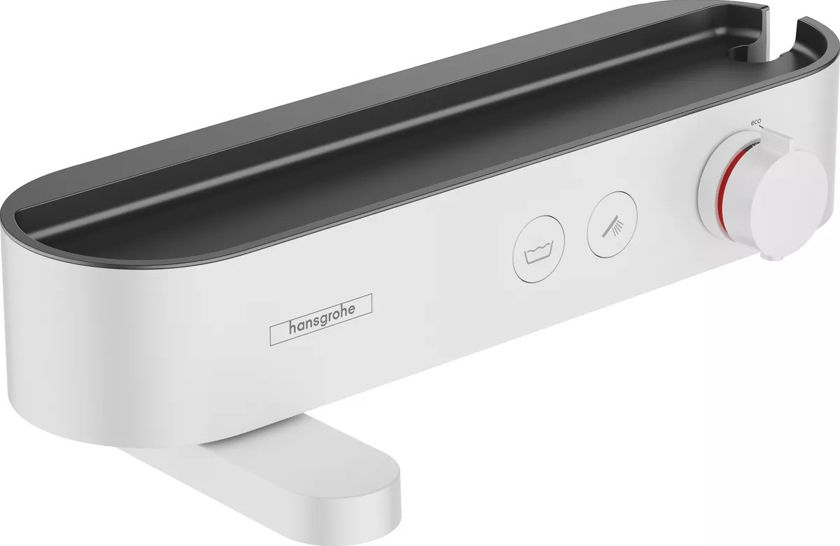 Термостат для ванны Hansgrohe ShowerTablet Select 400 для внешней установки, матовый белый, 24340700