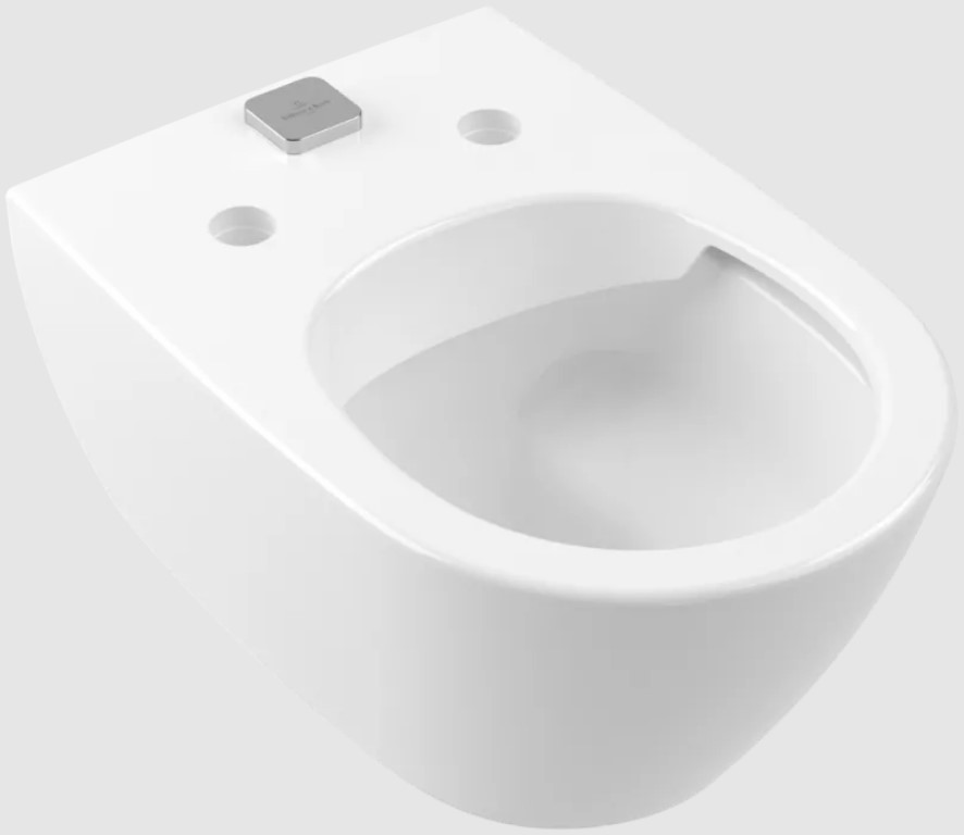 Унитаз подвесной Villeroy&Boch Subway 2.0, с открытым смывным краем, с ViFresh, Альпийский белый 5614A101