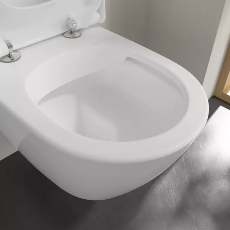 Унитаз подвесной Villeroy&Boch Subway 2.0, с открытым смывным краем, с ViFresh, Альпийский белый 5614A101