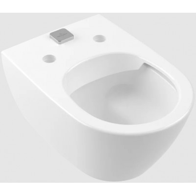 Унитаз подвесной Villeroy&Boch Subway 2.0, с открытым смывным краем, с ViFresh, Альпийский белый, AntiBac Ceramic Plus, 5614A1T2