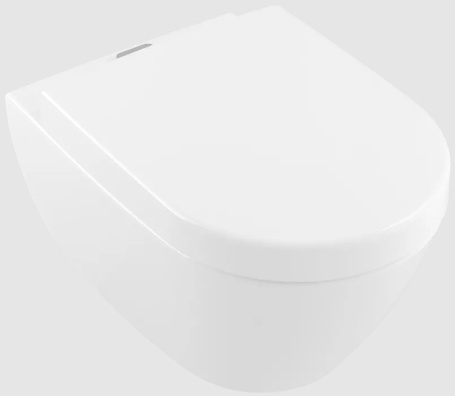 Унитаз подвесной Villeroy&Boch Subway 2.0, с открытым смывным краем, с ViFresh, Альпийский белый, AntiBac Ceramic Plus, 5614A1T2