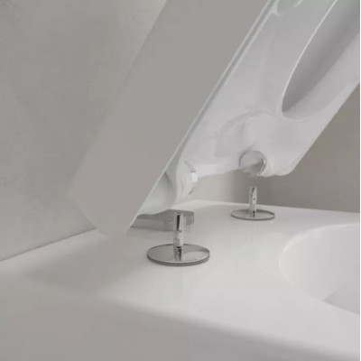 Унитаз подвесной Villeroy&Boch Subway 2.0, с открытым смывным краем, с ViFresh, Альпийский белый, AntiBac Ceramic Plus, 5614A1T2
