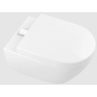 Унитаз подвесной Villeroy&Boch Subway 2.0, с открытым смывным краем, с ViFresh, Альпийский белый, Ceramic Plus, 5614A1R1