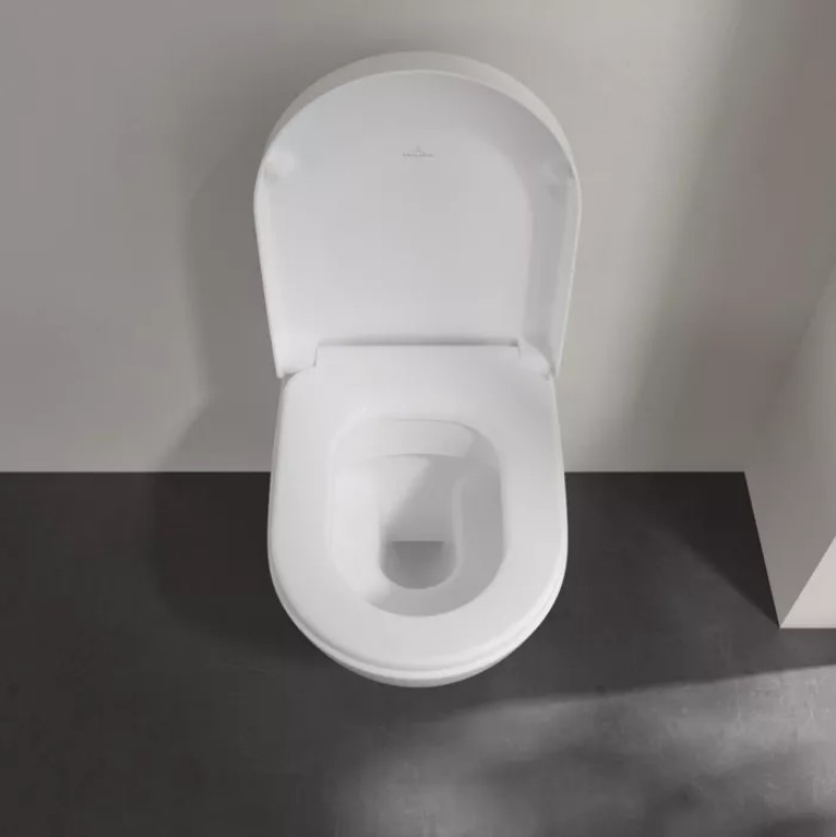 Унитаз подвесной Villeroy&Boch Subway 2.0, с открытым смывным краем, с ViFresh, Альпийский белый, Ceramic Plus, 5614A1R1