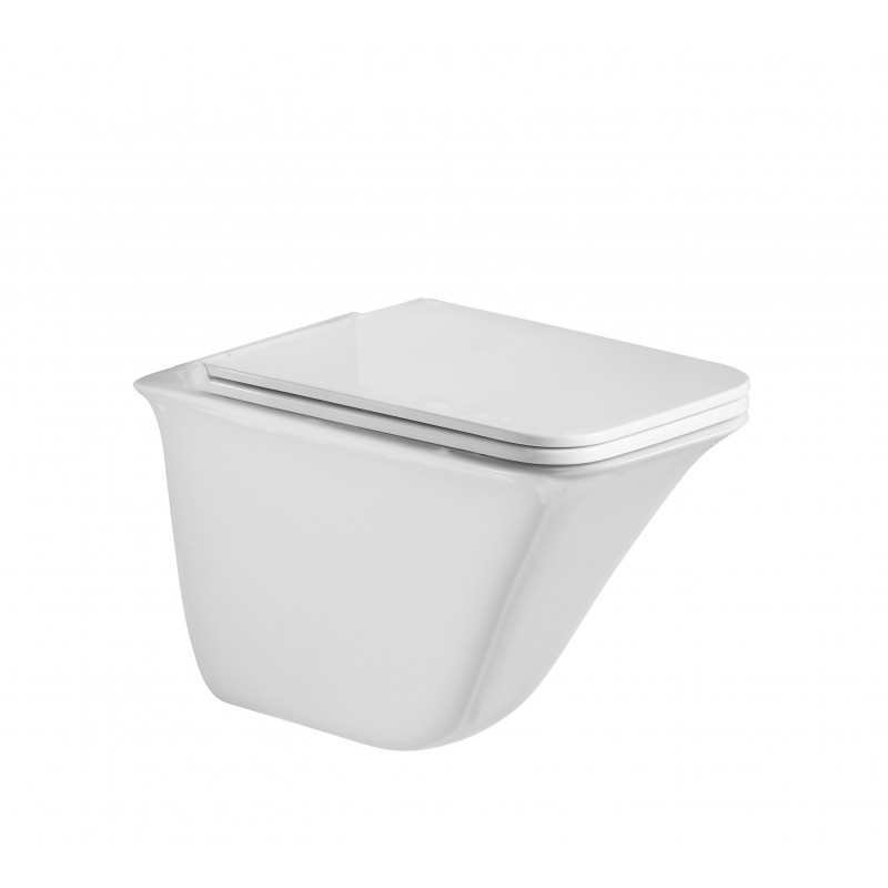 Комплект: Инсталляция, подвесной унитаз и кнопка Welt Wasser AMBERG 506 ST + ROTBACH 004 GL-WT + AMBERG RD-WT