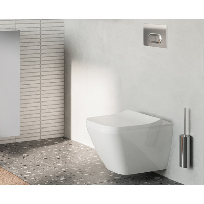 Механическая Инсталляция VitrA V12 для унитаза с двурежимной панелью смыва Loop O 3/6л, глянцевый хром, 700-1873
