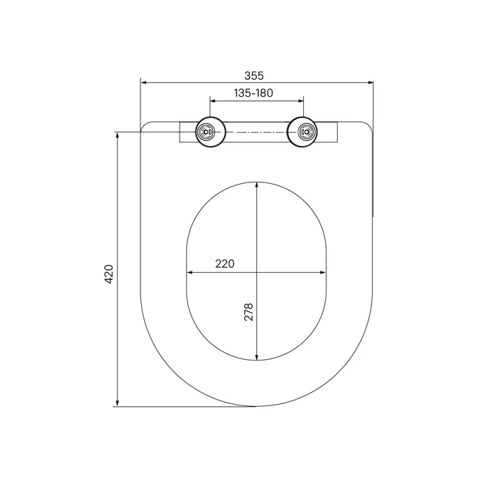 Сиденье для унитаза универсальное Iddis Optima Home 001DPSEi31 из дюропласта, функции Soft Close и Easy Fix, белое