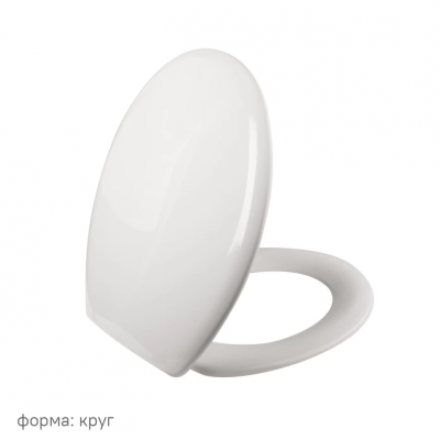 Сиденье для унитаза универсальное Iddis Optima Home ID 01 061.1 bel из полипропилена, пластиковые петли, белое