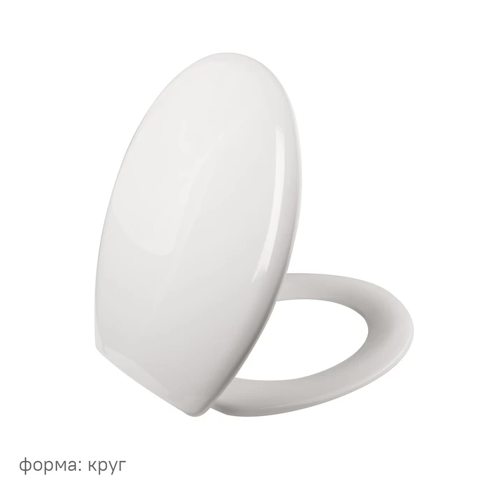 Сиденье для унитаза универсальное Iddis Optima Home ID 01 061.1 bel из полипропилена, пластиковые петли, белое