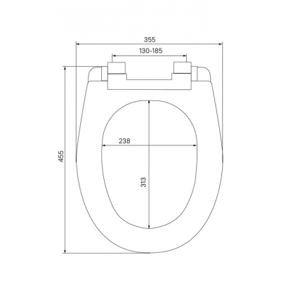 Сиденье для унитаза универсальное Iddis Optima Home 004PPS3i31 из полипропилена, функция Soft Close, 3 комплекта крепежа, белое
