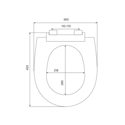 Сиденье для унитаза универсальное Iddis Optima Home 005PPS3i31 из полипропилена, функция Soft Close, 3 комплекта крепежа, белое