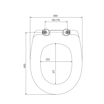 Сиденье для унитаза универсальное Iddis Calipso CALDPSEi31 из дюропласта, функции Soft Close и Easy Fix, белое