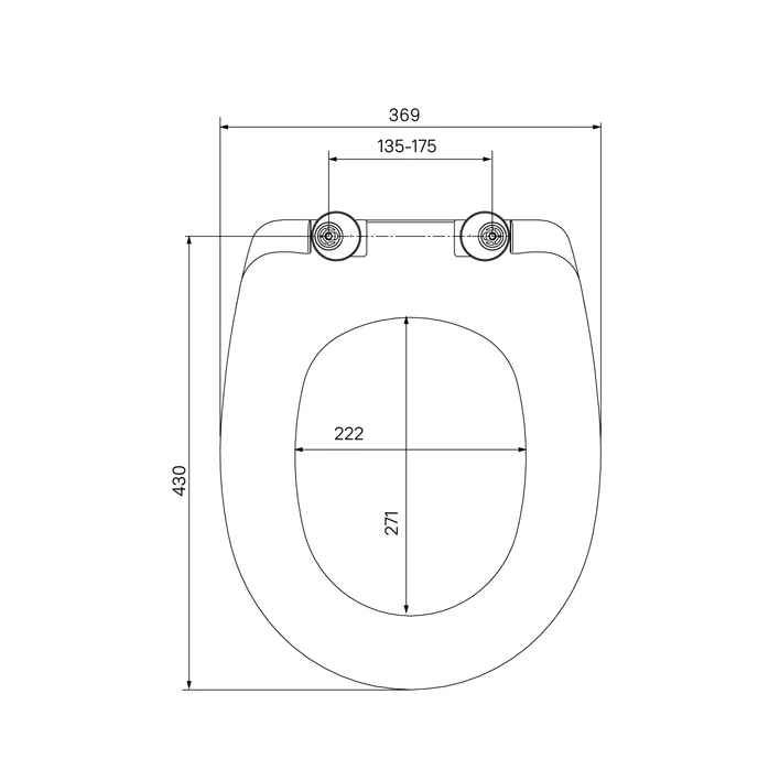 Сиденье для унитаза универсальное Iddis Calipso CALDPSEi31 из дюропласта, функции Soft Close и Easy Fix, белое