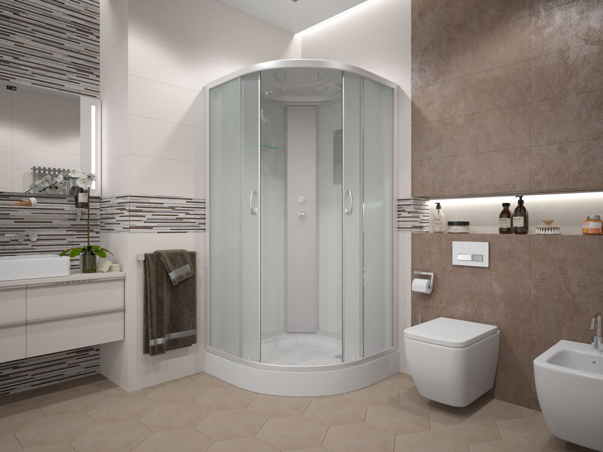 Душевая кабина Erlit Comfort ER3509P-C4-RUS (900x900x2150)