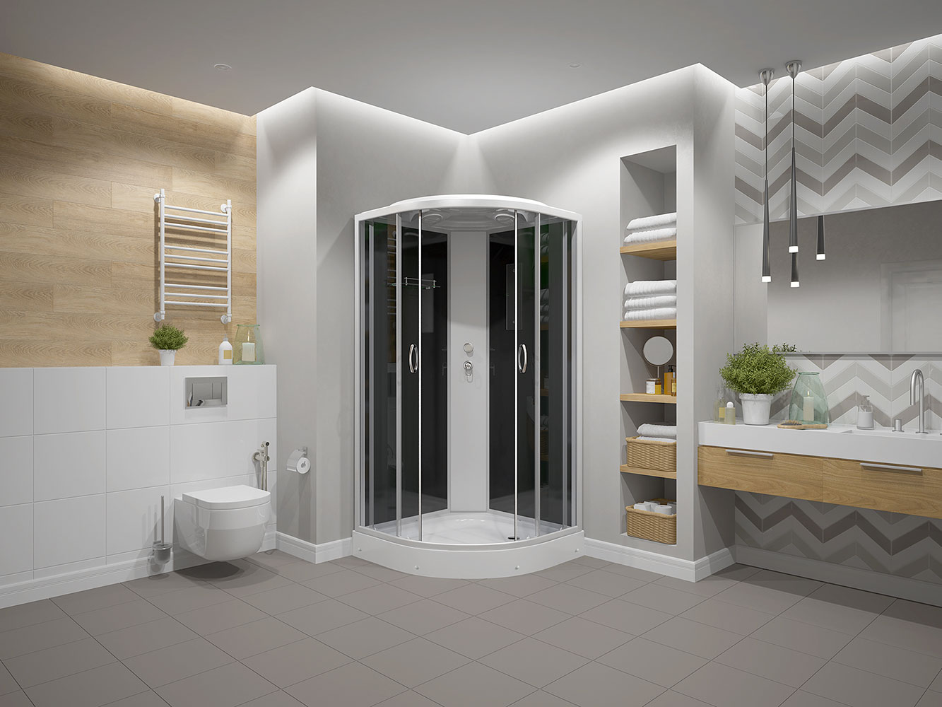 Душевая кабина Erlit Comfort ER3509P-C4-RUS (900x900x2150)