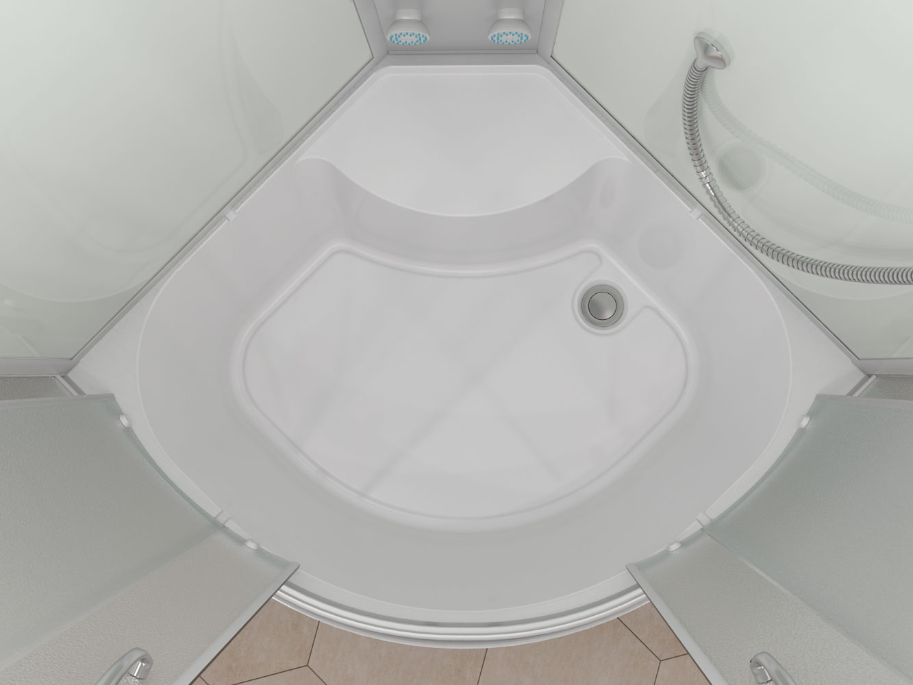 Душевая кабина Erlit Comfort ER3509TPF-C3-RUS (900x900x2150)
