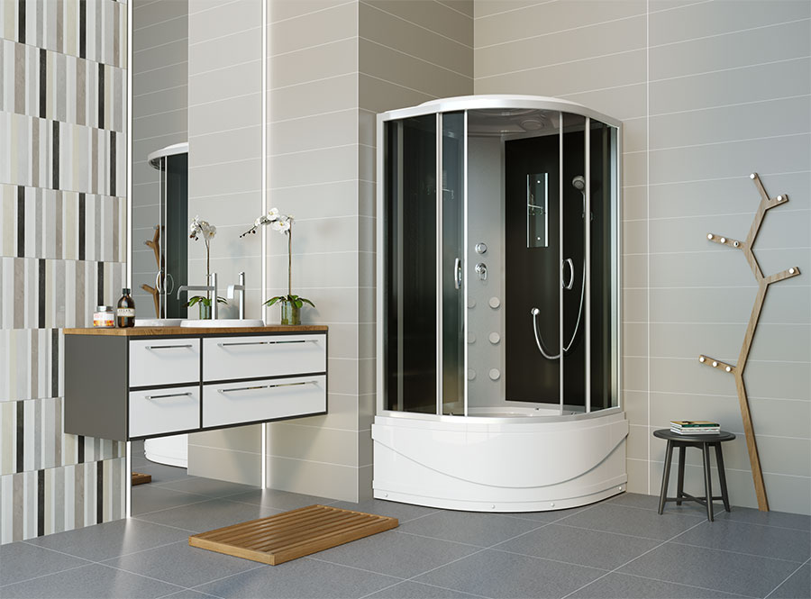 Душевая кабина Erlit Comfort ER3509TPF-C4-RUS (900x900x2150)