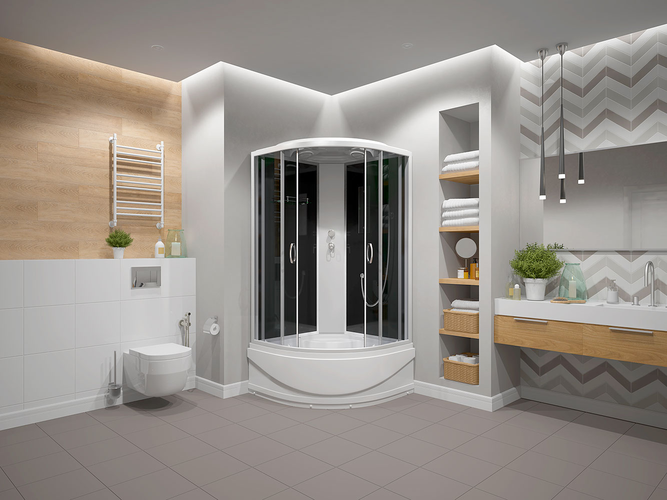 Душевая кабина Erlit Comfort ER3510TP-C4-RUS (1000x1000x2150)