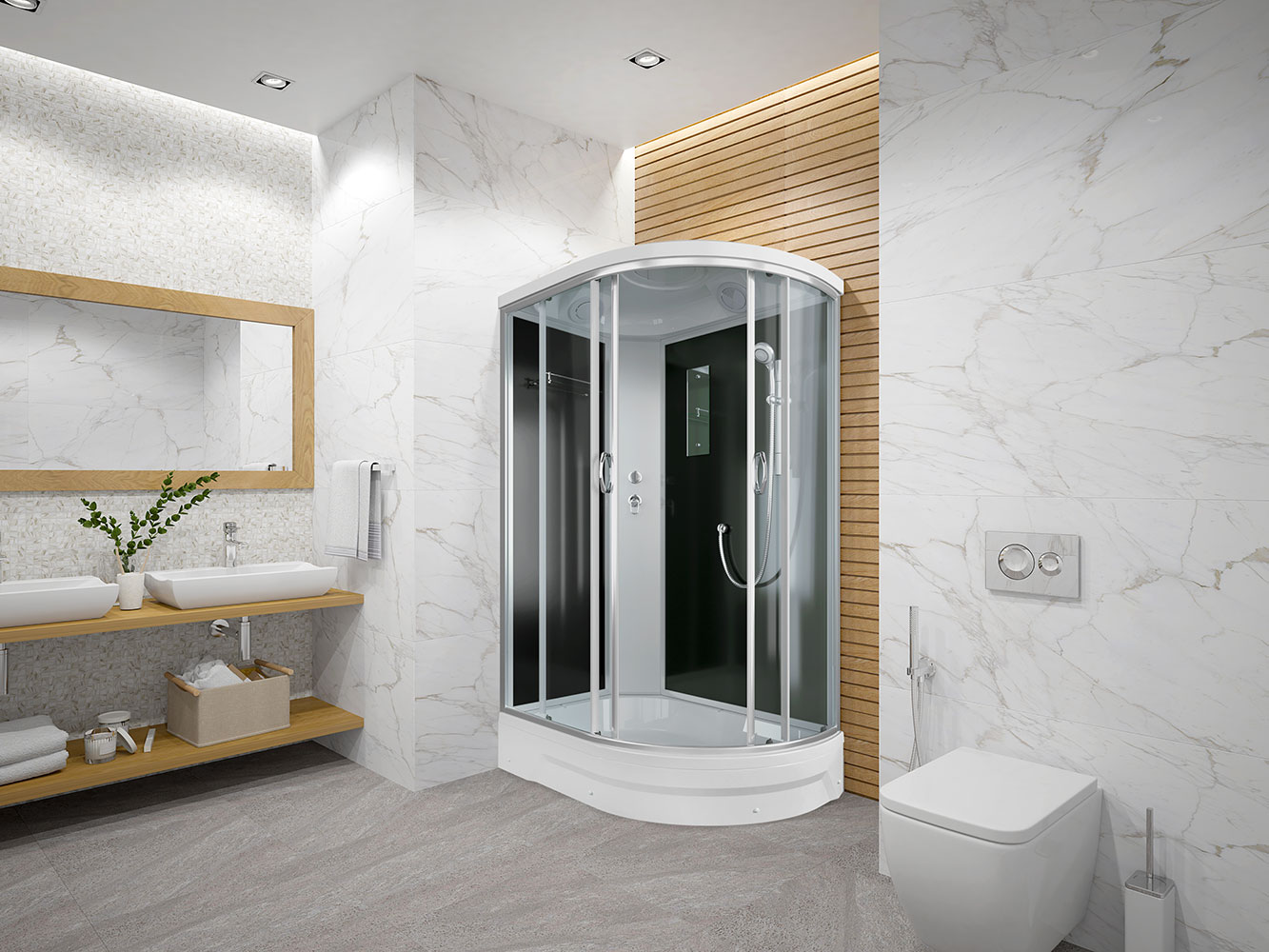 Душевая кабина Erlit Comfort ER351226L-C4-RUS (1200x800x2260)