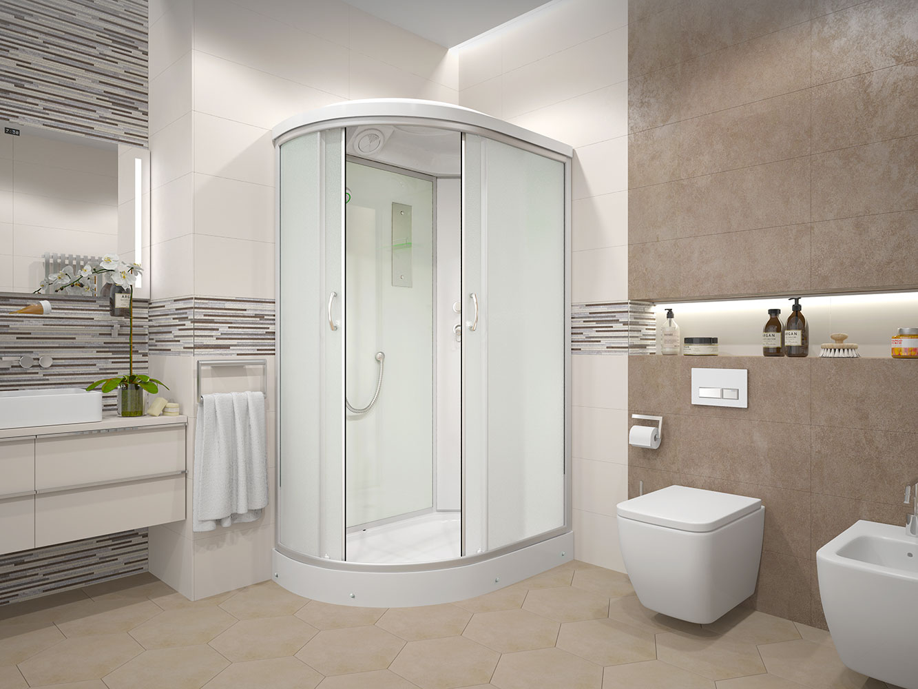 Душевая кабина Erlit Comfort ER3512PL-C3-RUS (1200x800x2150)