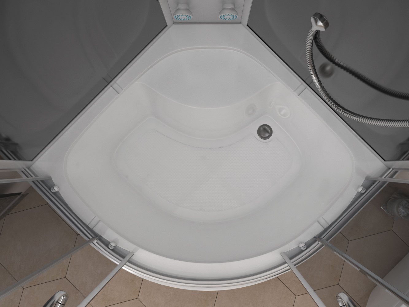 Душевая кабина Erlit Comfort ER4509TP-C4-RUS (900x900x2150)