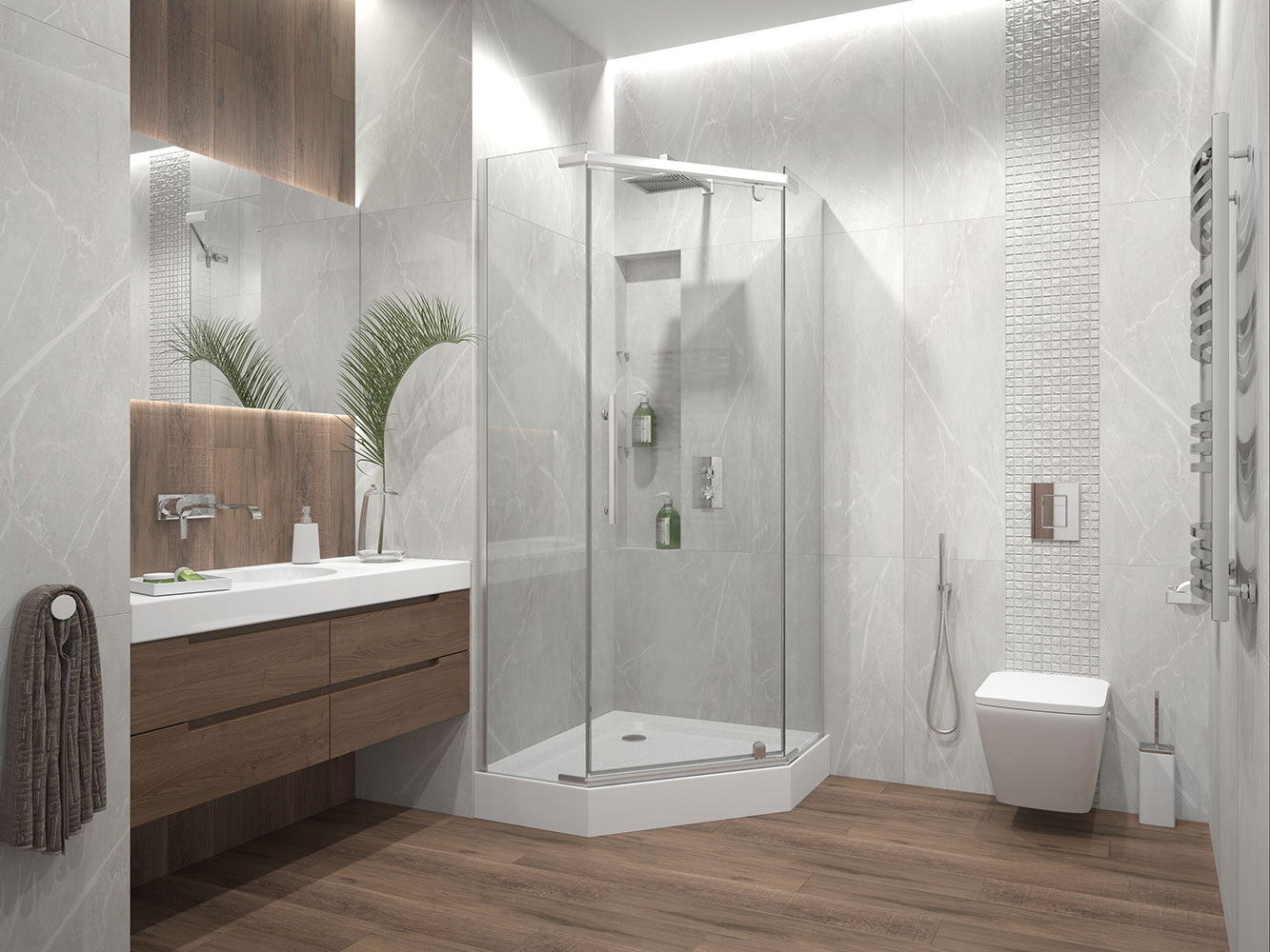 Душевое ограждение Erlit Comfort ER10110V-C1 (1000x1000x2000)