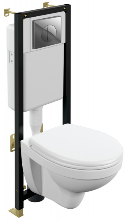 Комплект Cersanit NATURE CO DPL EO + Black + Leon хром глянцевый A64230