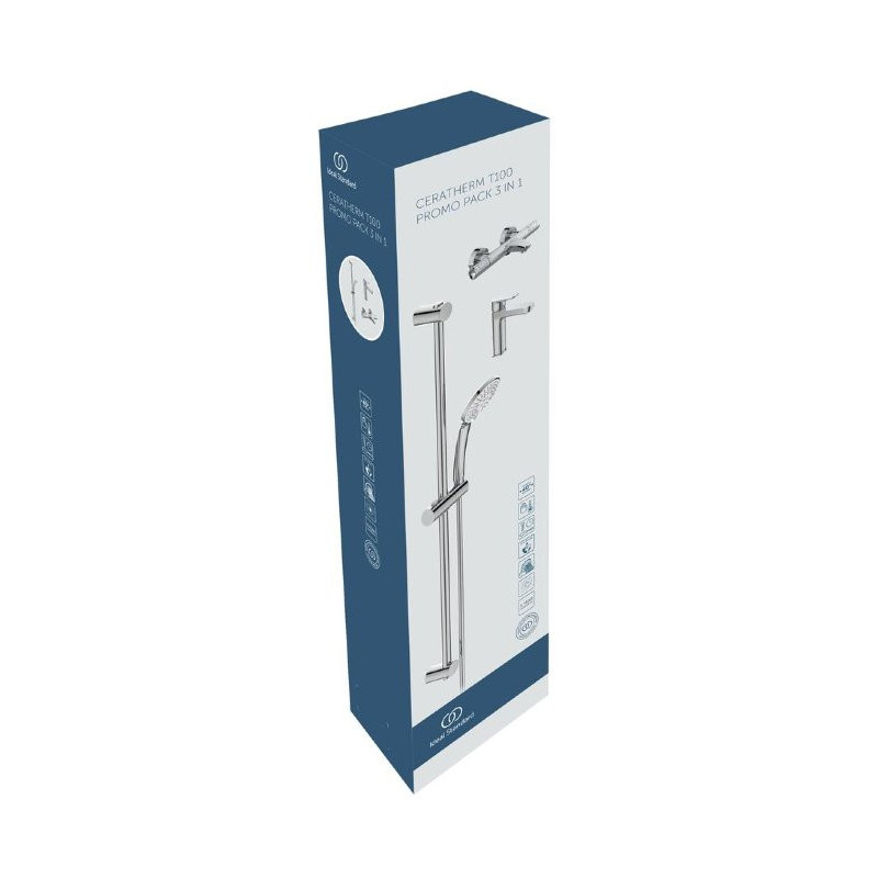 Душевой набор 3 в 1 Ideal Standard CERATHERM T100 BC985AA
