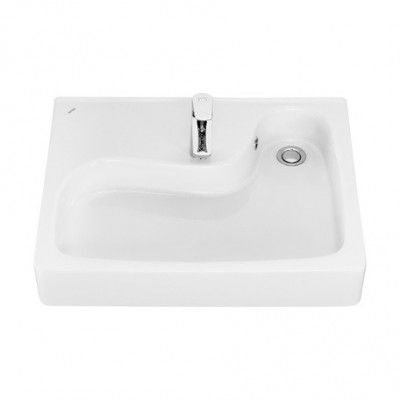 Раковина 60x50 Santek Клио 50 с кронштейнами 1WH501770, для крепления над стиральной машиной