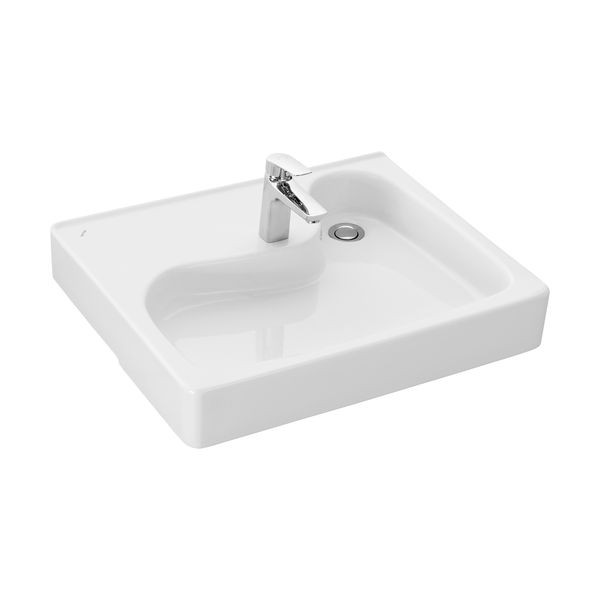 Раковина 60x50 Santek Клио 50 с кронштейнами 1WH501770, для крепления над стиральной машиной