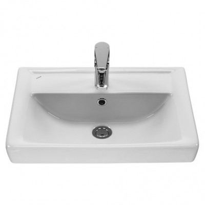 Раковина 55x38см Santek Тигода 55 мебельная, отверстие под смеситель, 1WH302127, мини